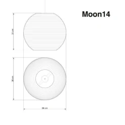 Moon Pendelleuchte weiß