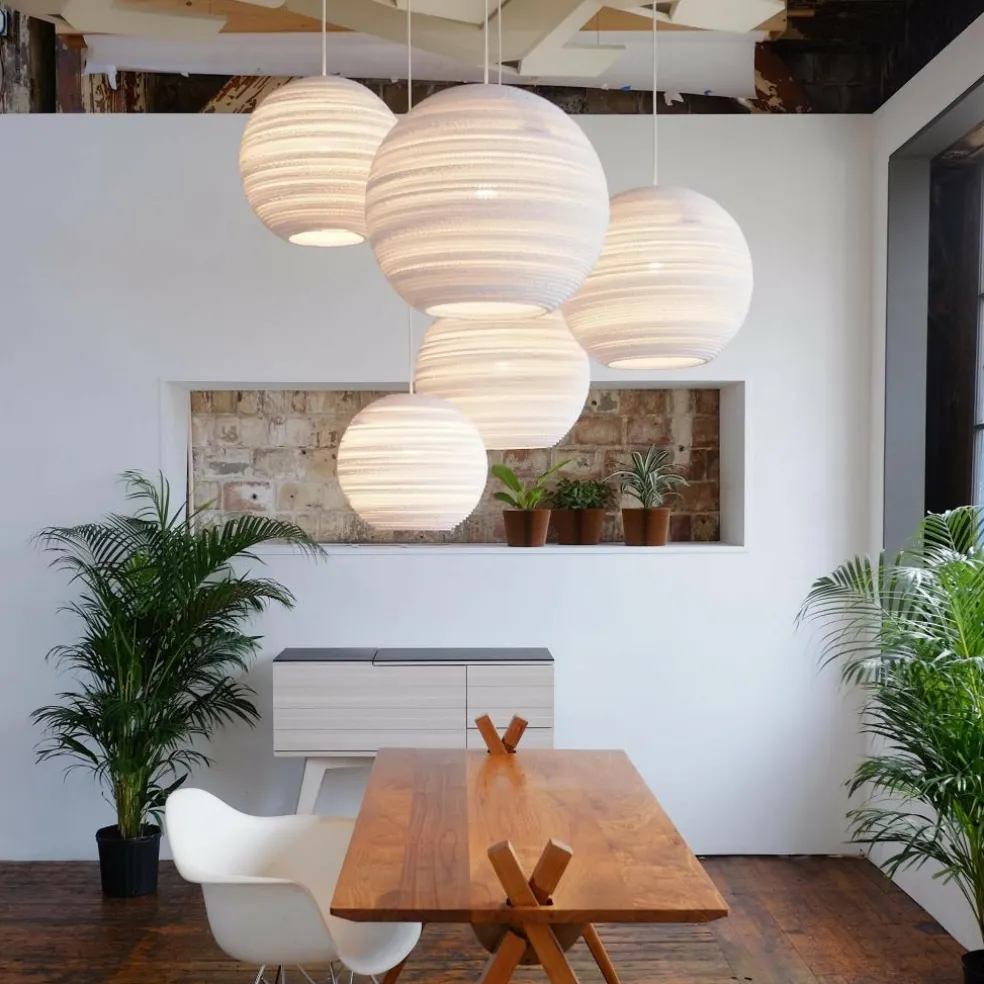 Moon Pendelleuchte weiß