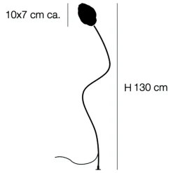 More F Außenstehleuchte H 130cm