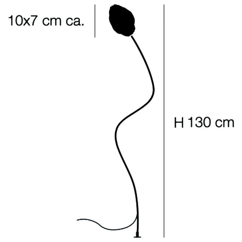 More F Außenstehleuchte H 130cm