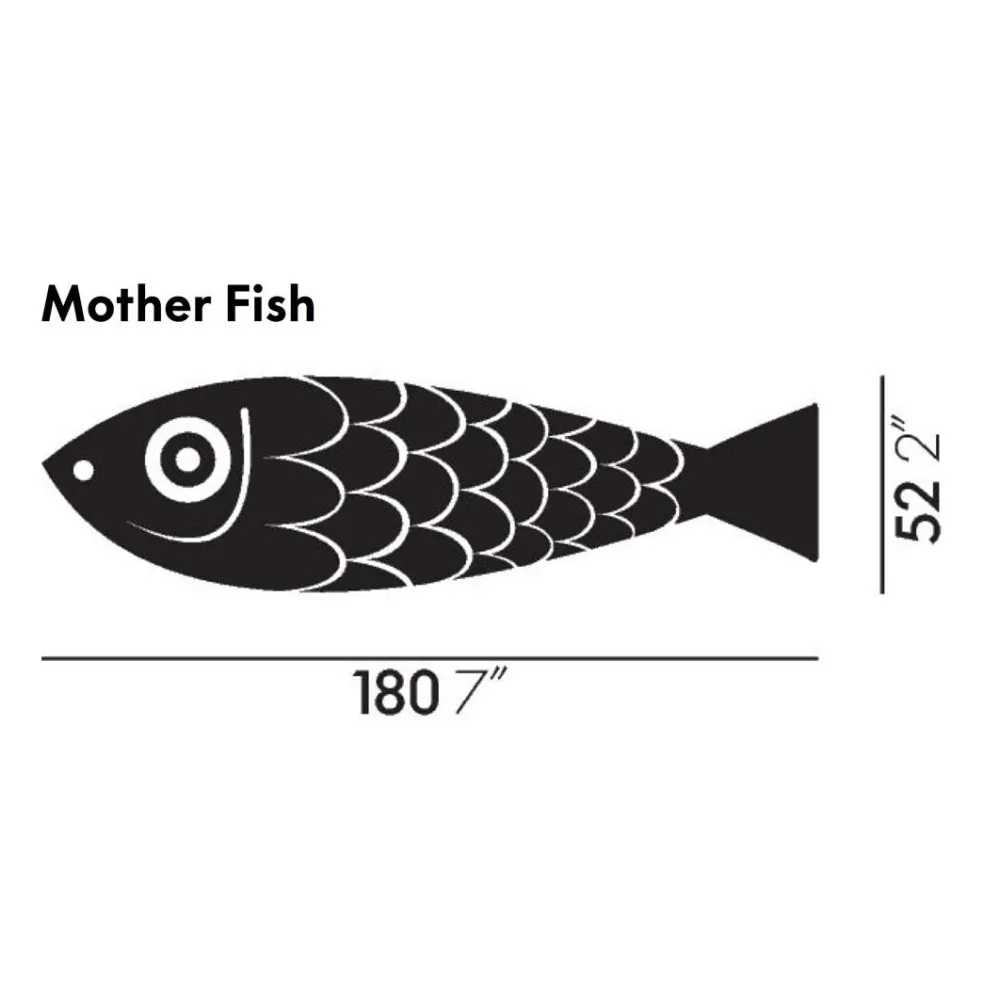 Mother Fish and Child Holzfigur/-fisch