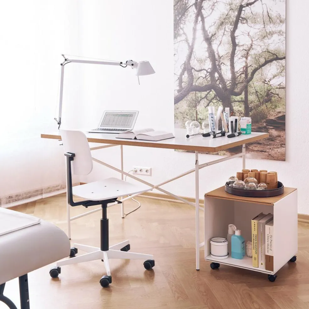 Mr. Square Drehstuhl mit Rollen