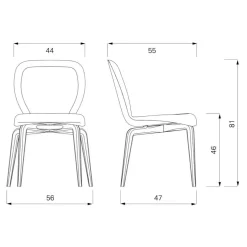 Munich Chair gepolstert Leder