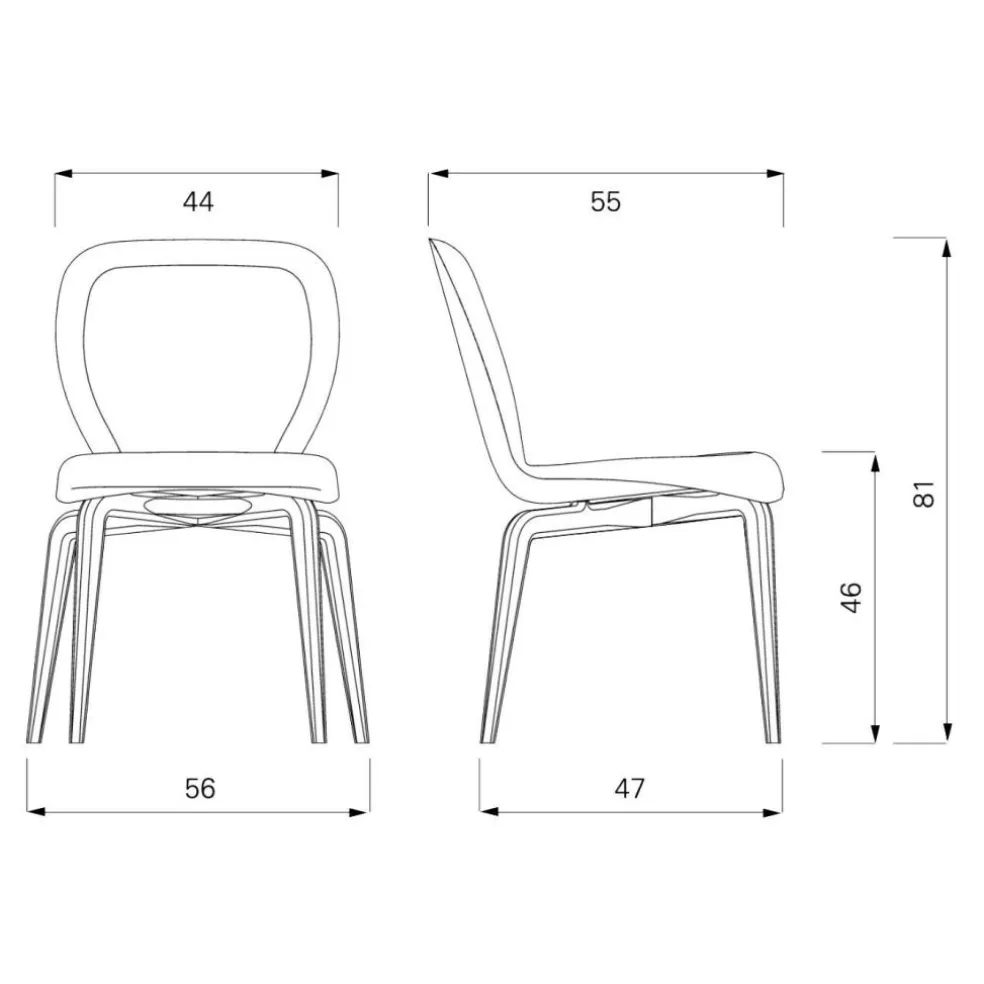 Munich Chair gepolstert Leder