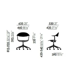 Mynt Bürostuhl Eiche