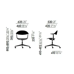 Mynt Bürostuhl Gestell Aluminium
