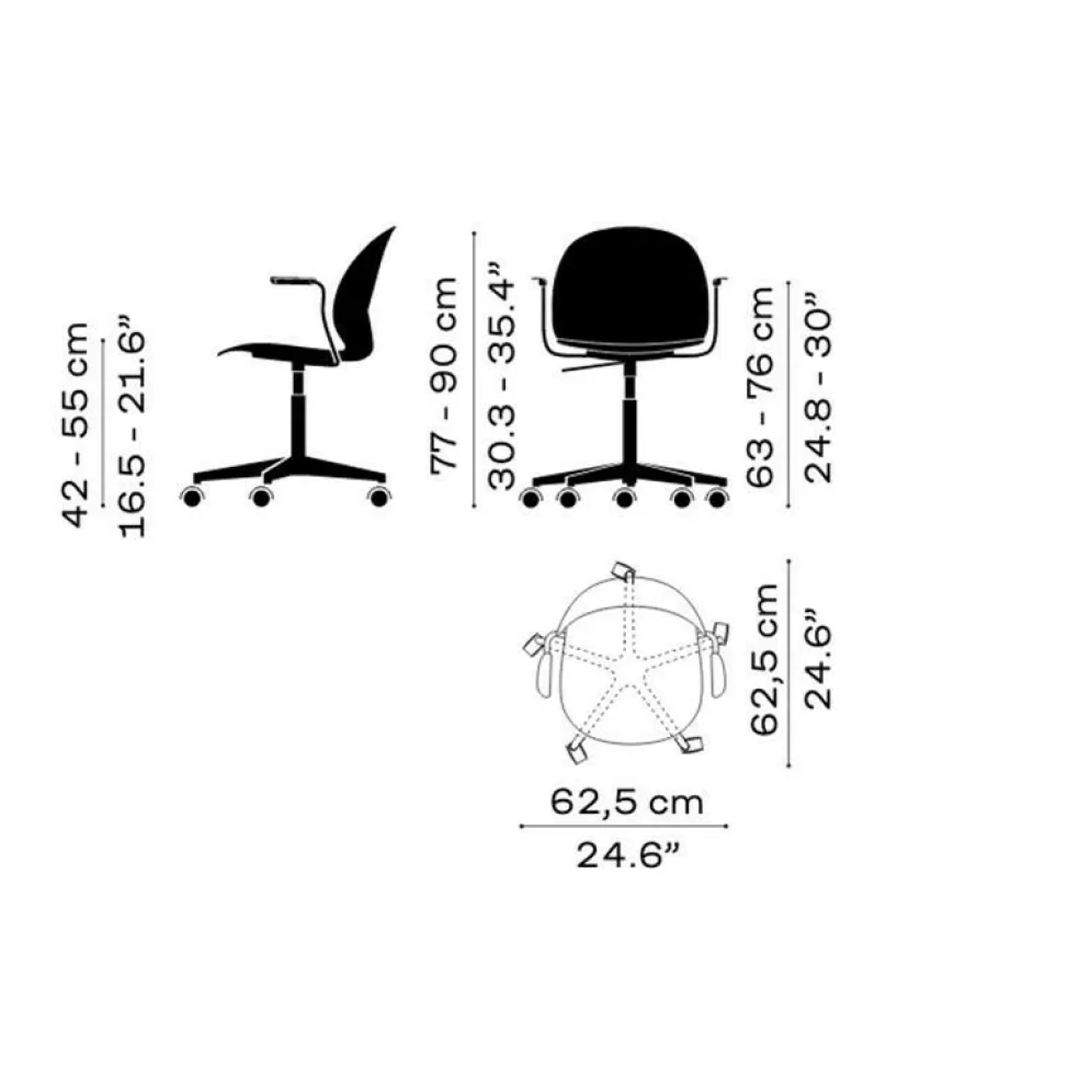 N02™ Recycle Drehstuhl