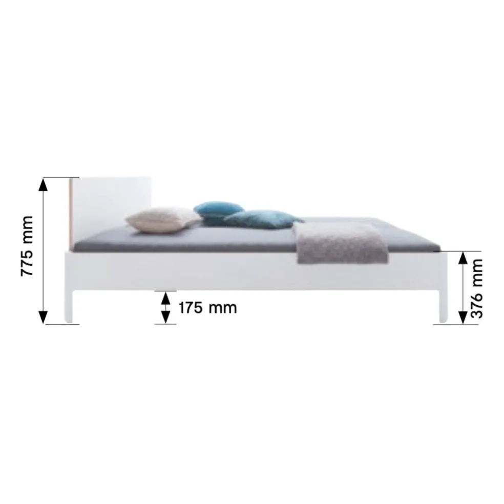 Nait Doppelbett mit Kopfteil 160x200cm