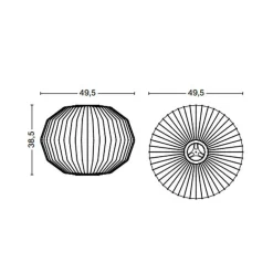 Nelson Angled Sphere Bubble Pendelleuchte