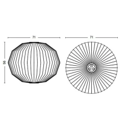 Nelson Angled Sphere Bubble Pendelleuchte