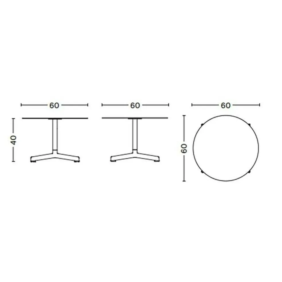Neu Garten-Beistelltisch Ø60cm