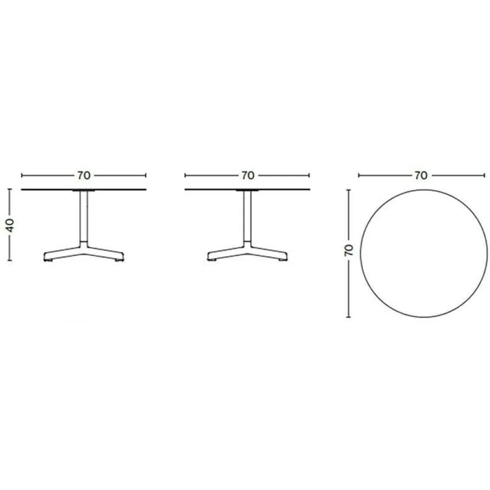 Neu Garten-Beistelltisch Ø70cm