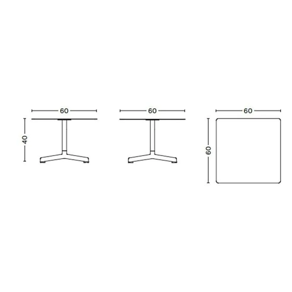 Neu Garten-Beistelltisch 60x60cm