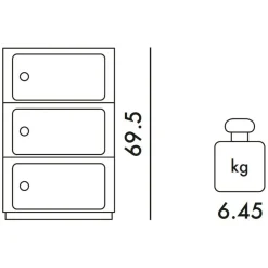 New Big Componibili 3 Container