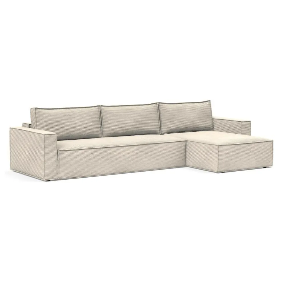 Newilla Schlafsofa mit Lounger 346x190cm