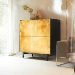 Nex Glamour Gold Sideboard 110,5x48x109,3cm