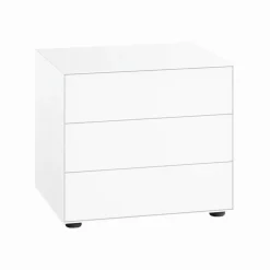 Nex Pur Box Nachttisch mit 3 Schubladen 60x50x48cm