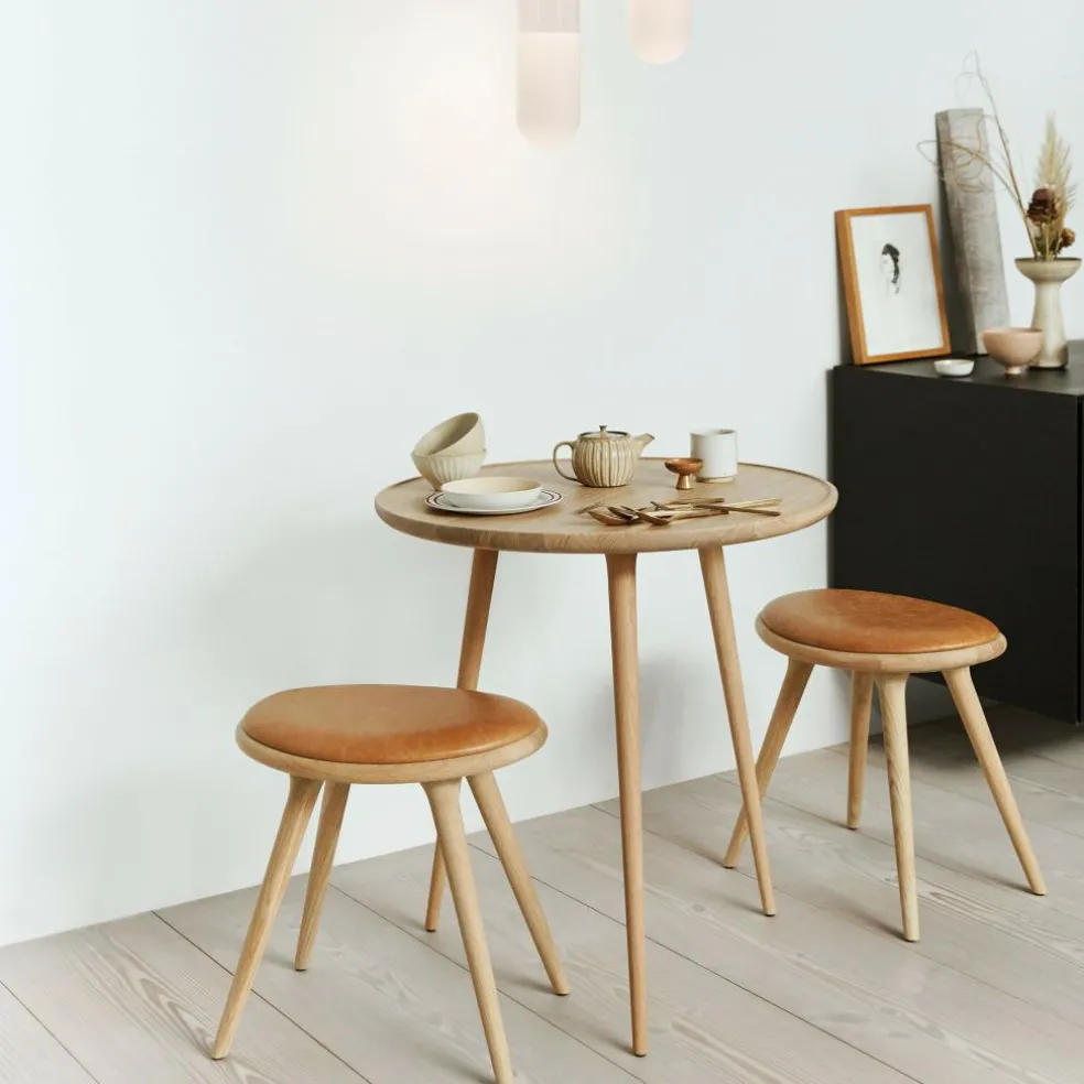 Niedriger Hocker Gestelll Eiche H 47cm