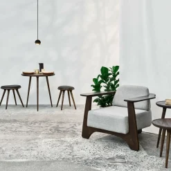 Niedriger Hocker Gestelll Eiche H 47cm