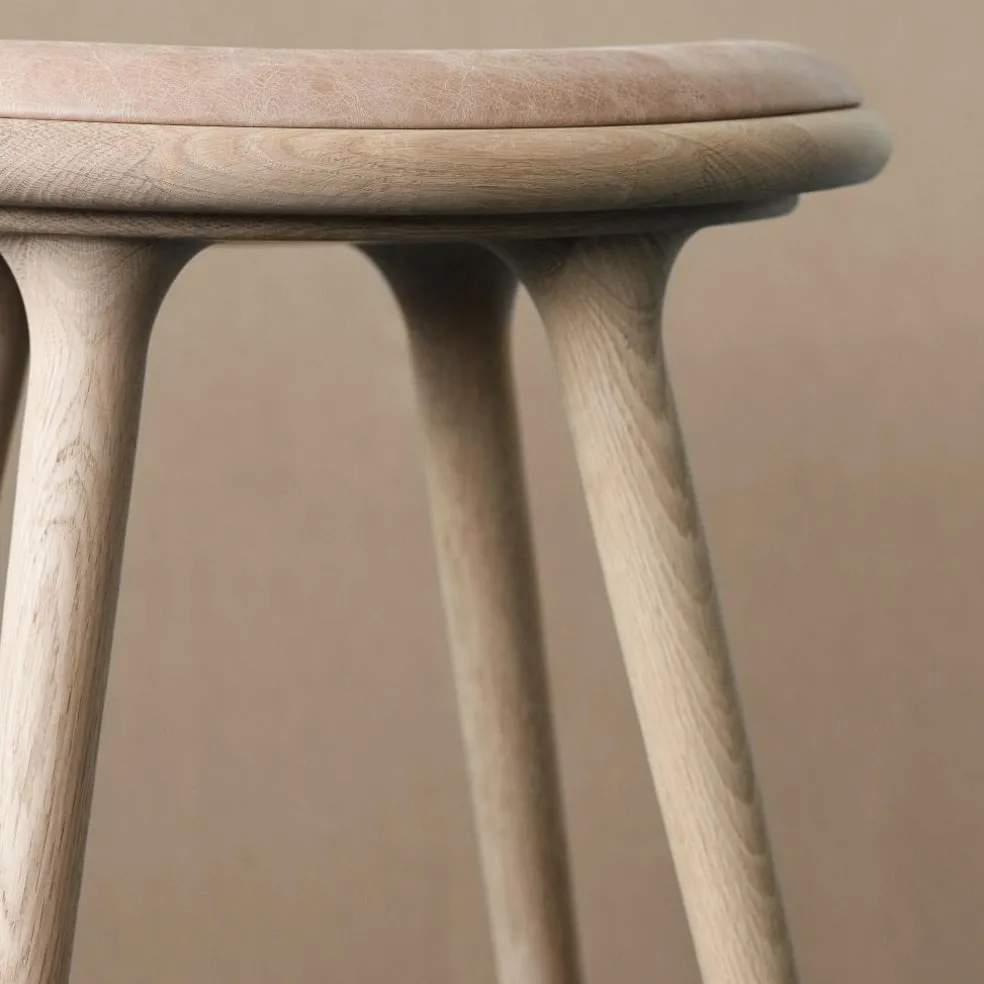 Niedriger Hocker Gestelll Eiche H 47cm