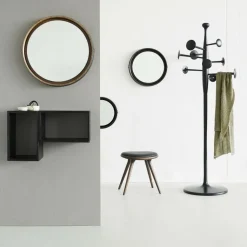 Niedriger Hocker Gestelll Eiche H 47cm