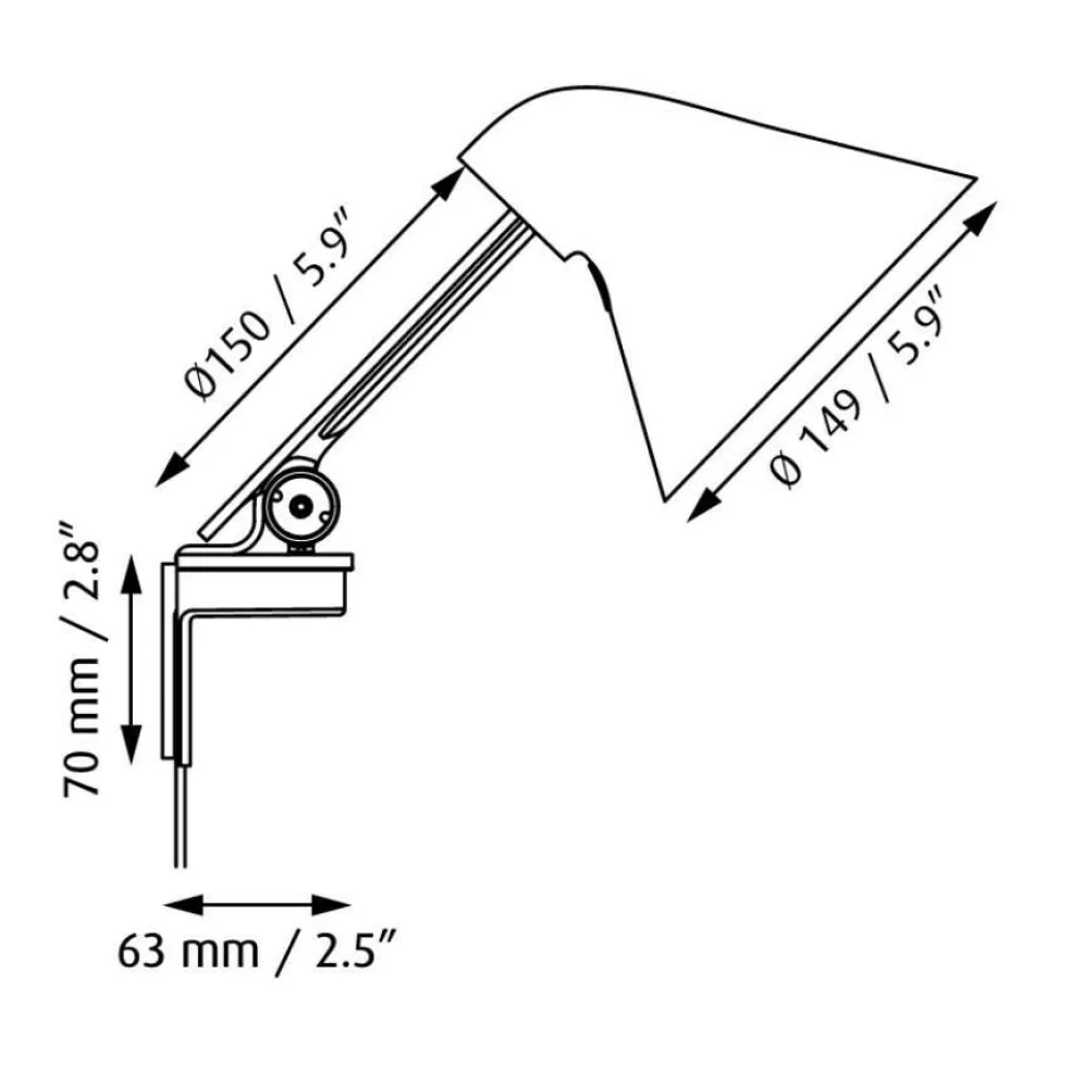 NJP LED Wandleuchte kurz