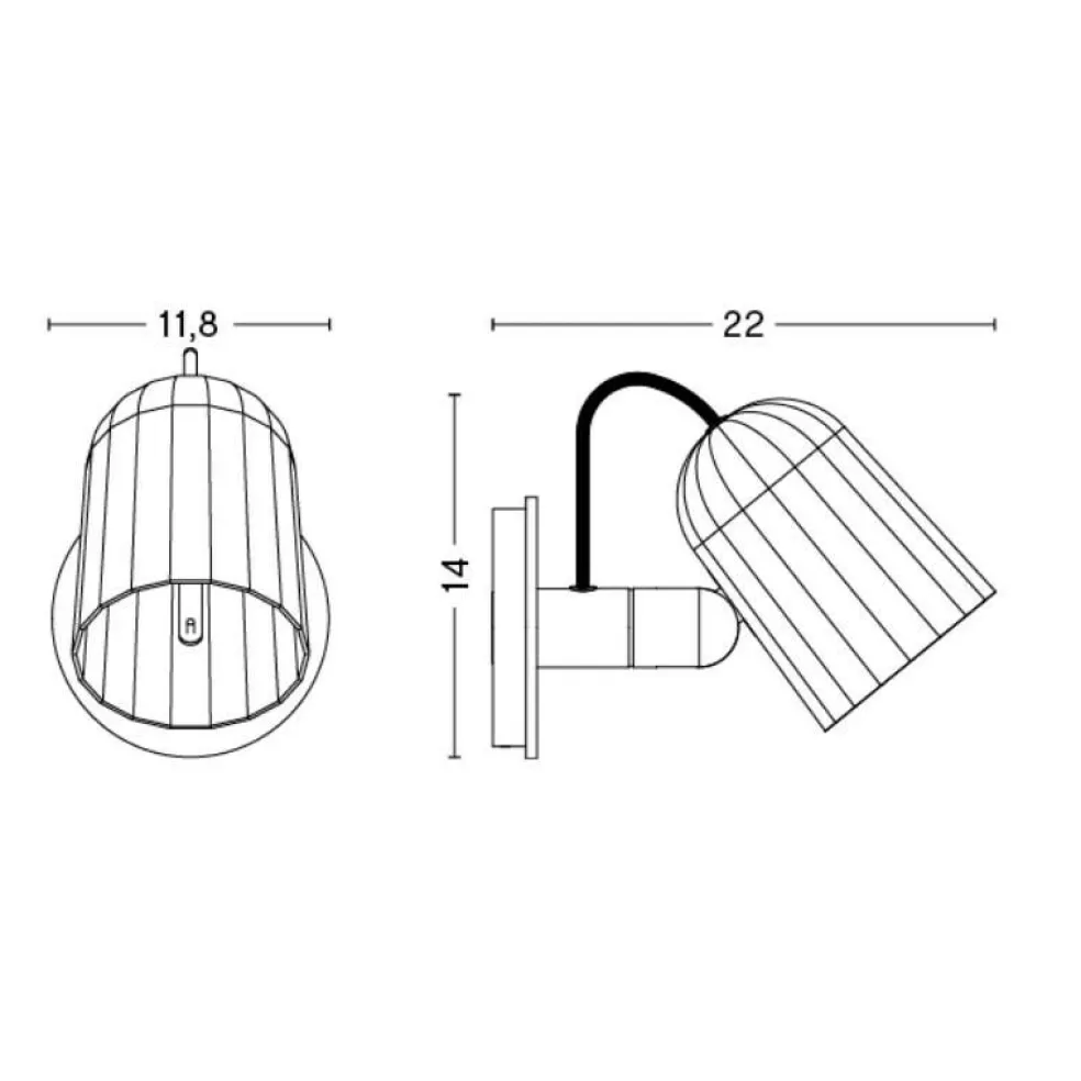 Noc Wall Button Wandleuchte