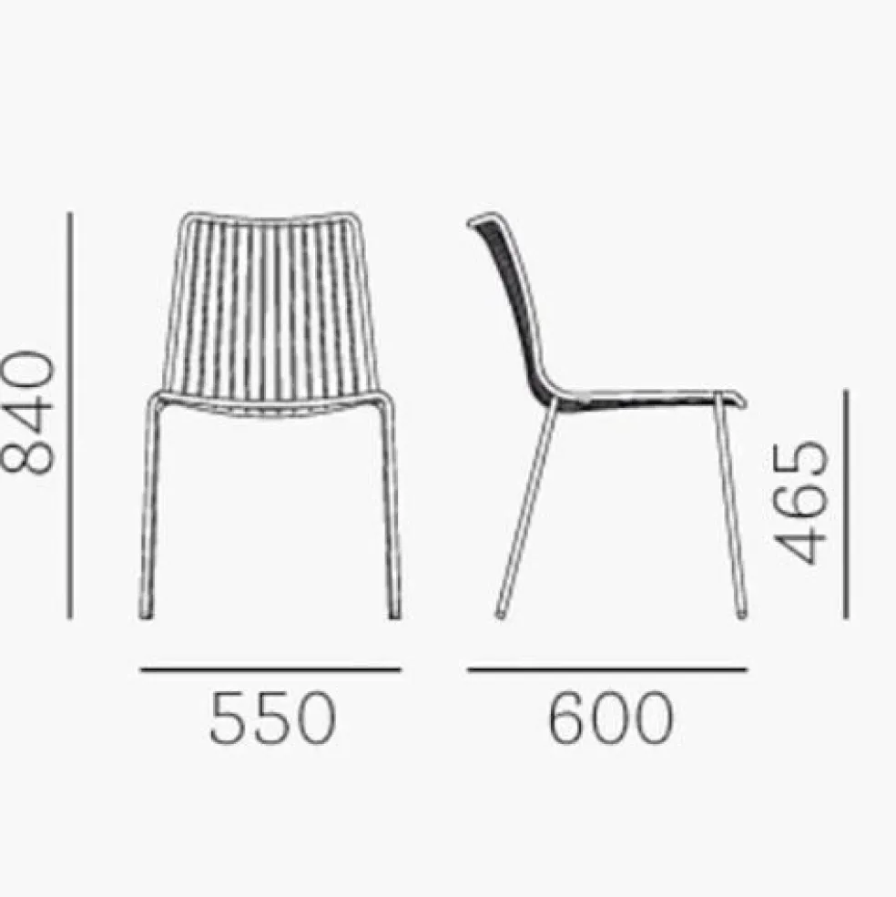 Nolita 3651 Gartenstuhl/ hohe Rückenlehne