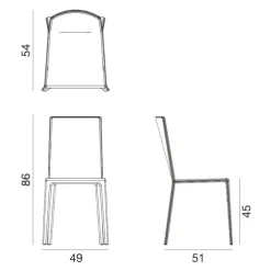 Norma 1702 Stuhl Leder