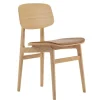 NY11 Dining Chair Leder Gestell Eiche Natur