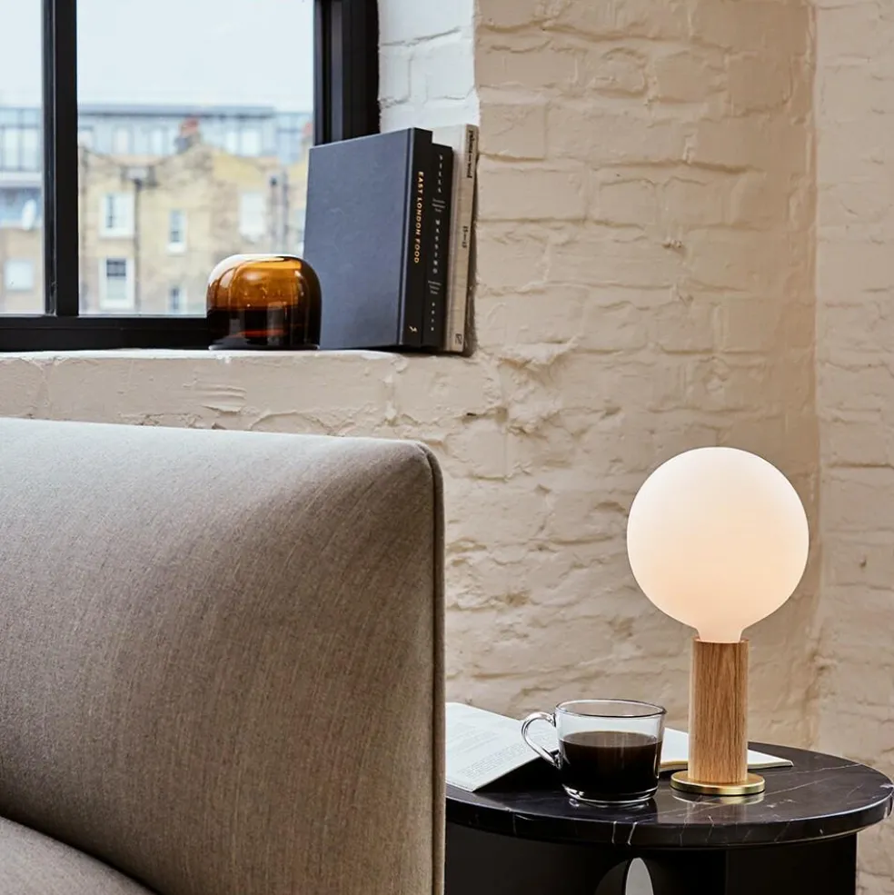 Oak Knuckle Tischleuchte + Sphere IV LED E27 8W Dim To Warm