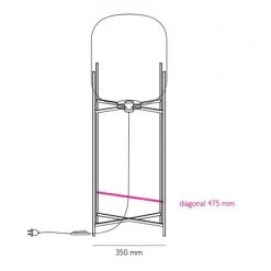 Oda Big Stehleuchte Gestell weiß