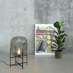 Oda Medium Stehleuchte Gestell schwarz