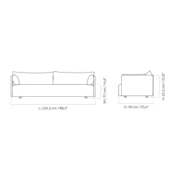 Offset 3-Sitzer Sofa