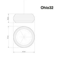 Ohio Pendelleuchte weiß