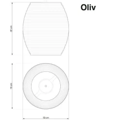 Oliv Pendelleuchte blond