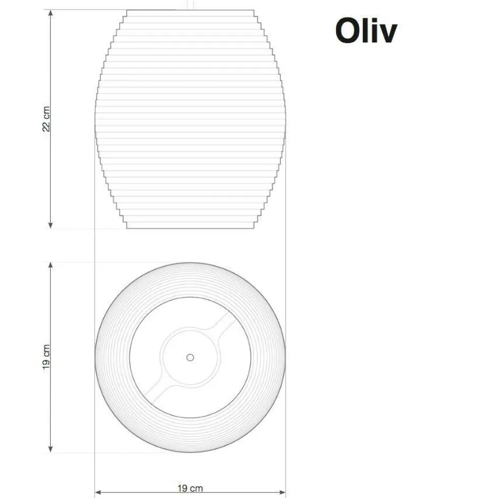 Oliv Pendelleuchte blond