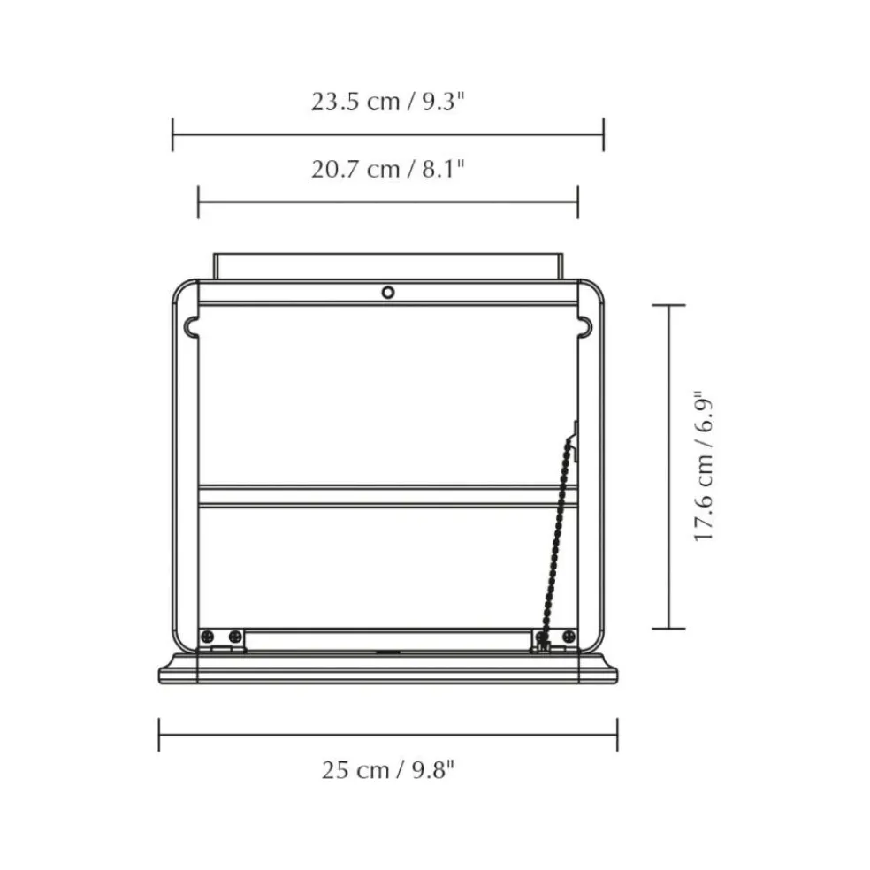 One More Look Wandspiegel mit Regal