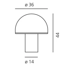 Onfale Tavolo Grande Tischleuchte