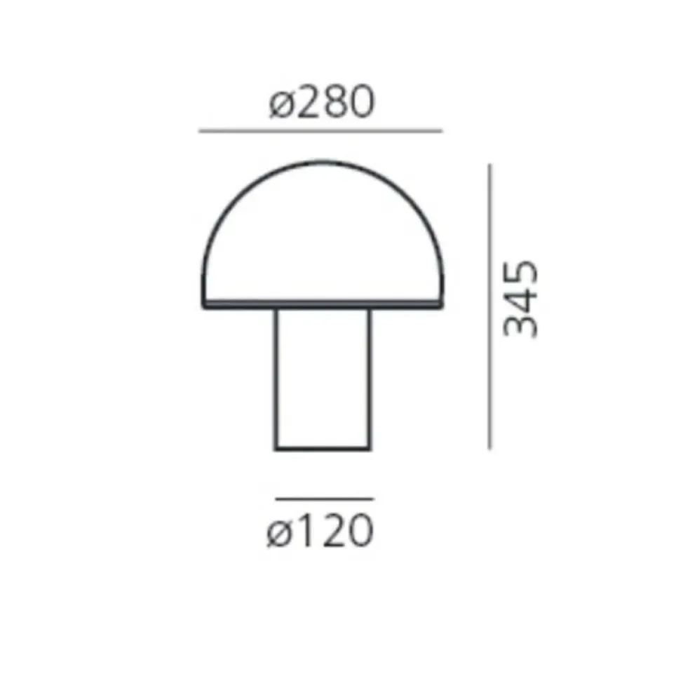 Onfale Tavolo Medio Tischleuchte