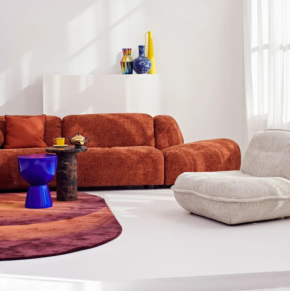 Optical Teppich Oval