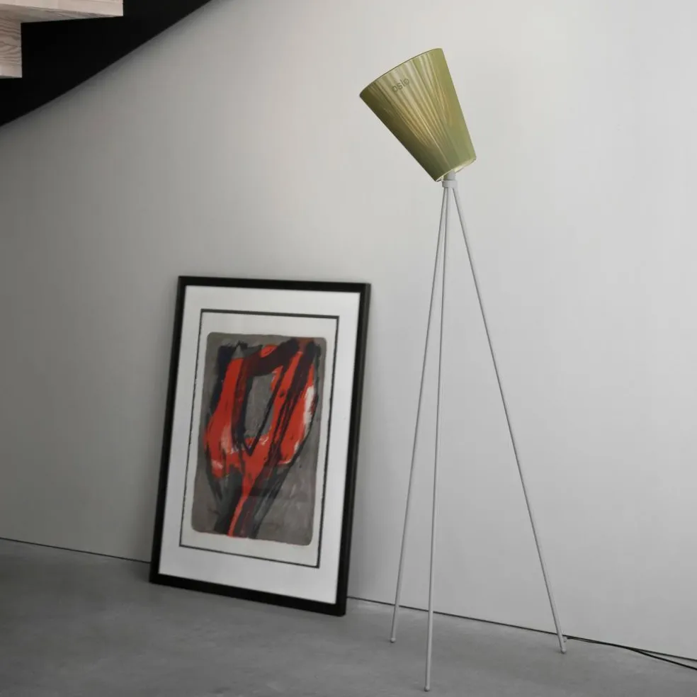 Oslo Wood Stehleuchte Gestell Hellgrau