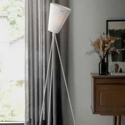 Oslo Wood Stehleuchte Gestell Weiß