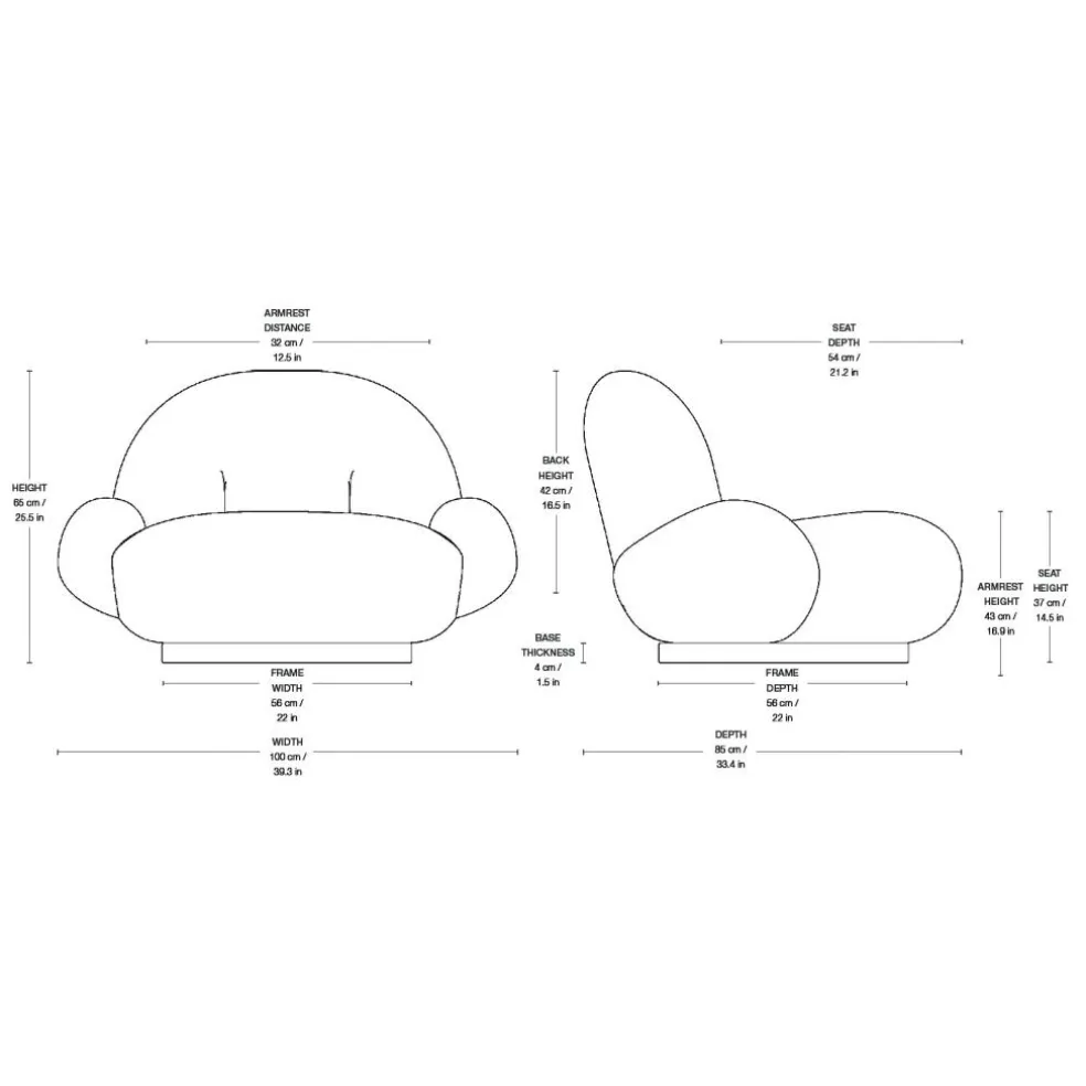 Pacha Outdoor Lounge Chair mit Armlehnen
