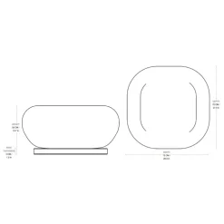 Pacha Outdoor Ottoman drehbar