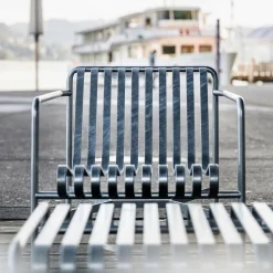 Palissade Garten Loungesessel mit niedriger Rückenlehne Feuerverzinkt