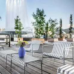 Palissade Garten Loungesessel mit niedriger Rückenlehne Feuerverzinkt