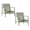 Palissade Garten Loungesessel hoch 2er Set