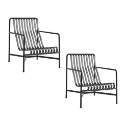 Palissade Garten Loungesessel hoch 2er Set