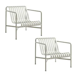 Palissade Garten Loungesessel niedrig 2er Set